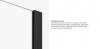 NEW TRENDY Kabina prysznicowa SOFTI BLACK 110x80x200 EXK-3970